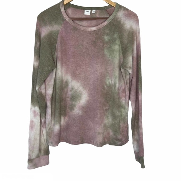 BP. Tops - BP Womens Medium Tie Dye Crew Neck Long Sleeve Top Purple  - Sz M